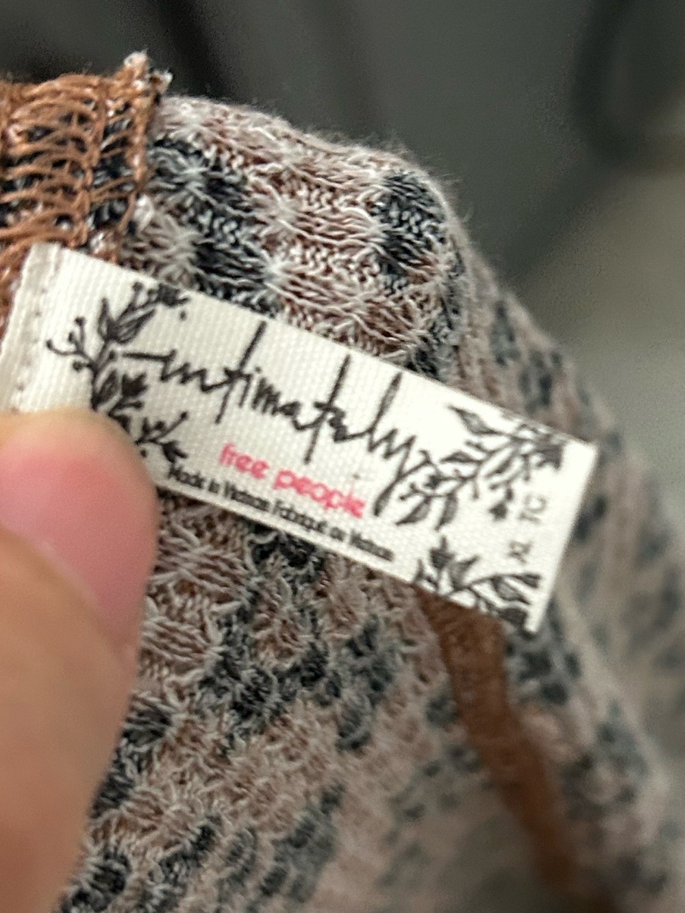 NWOT FREE PEOPLE animal print cardigan. - Picture 2 of 13